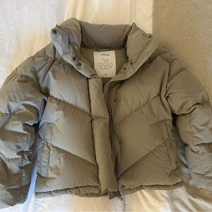 Aritzia Cloud Puff Jacket in Modern Taupe